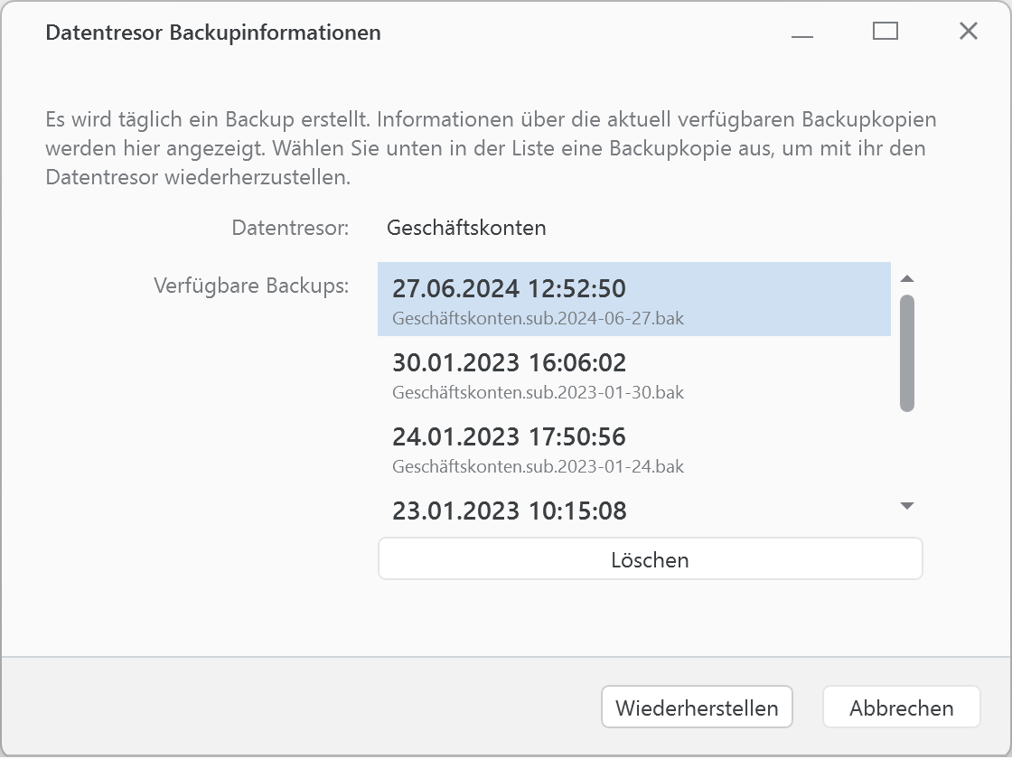 Banking4 Business Backup