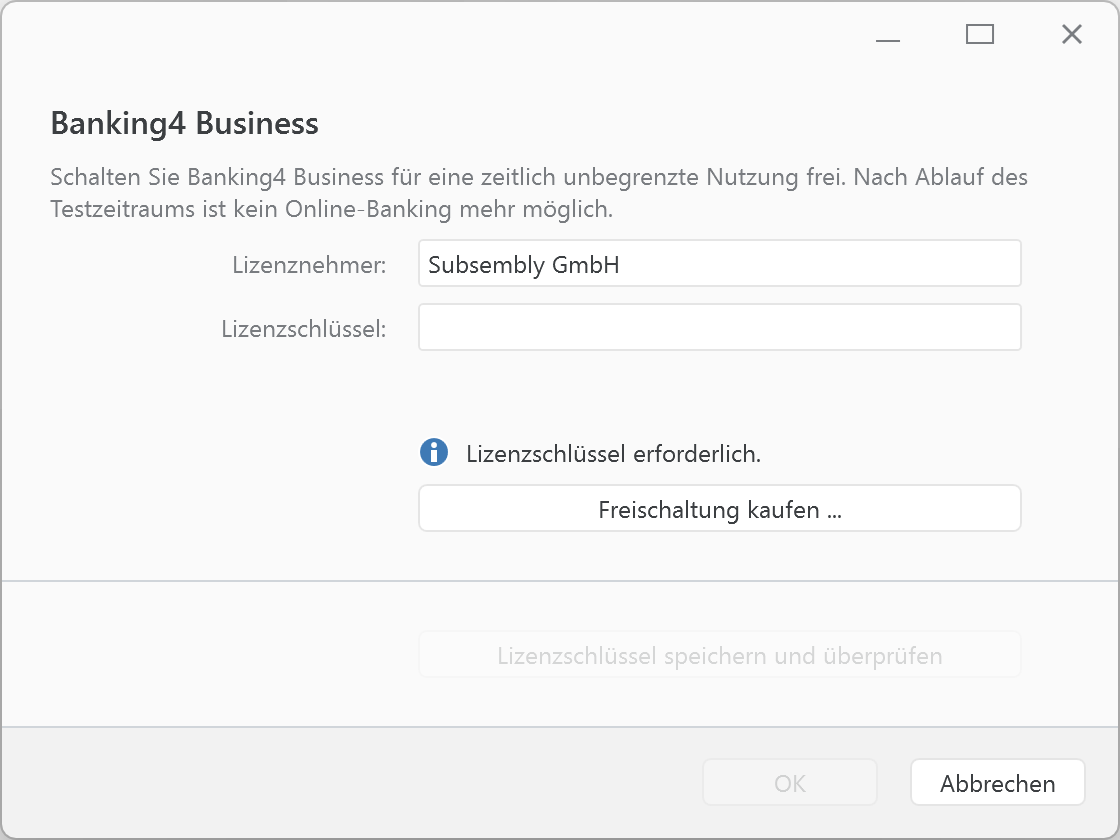 Banking4 Business Einzel/Firmenlizenz