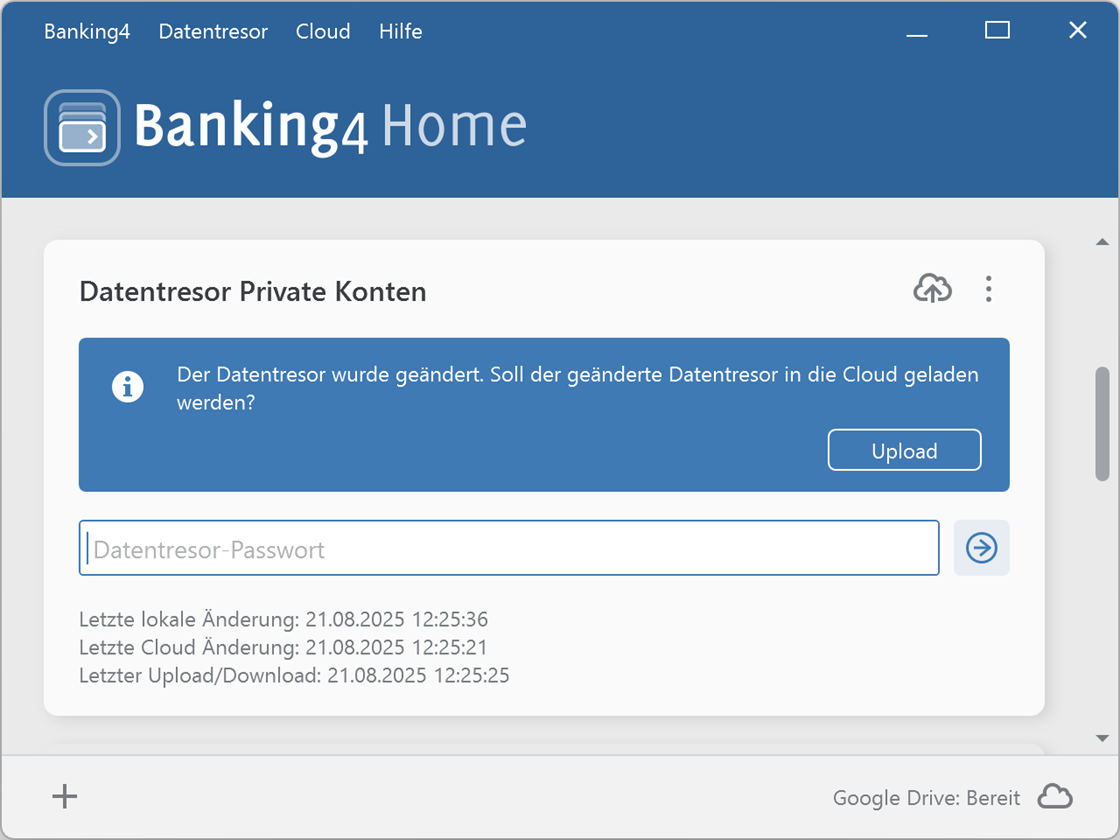 Banking4 Home Datentresor