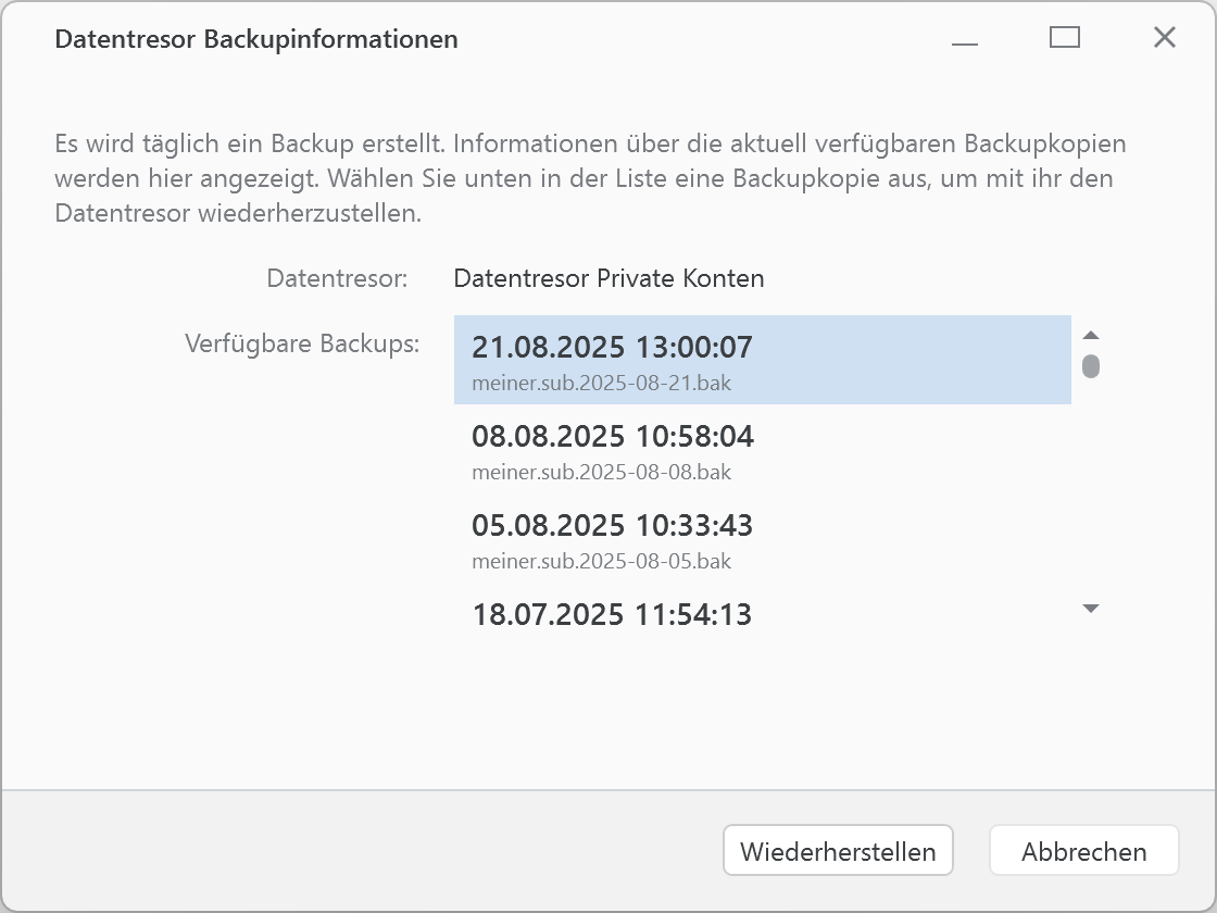 Banking4 Home Backup