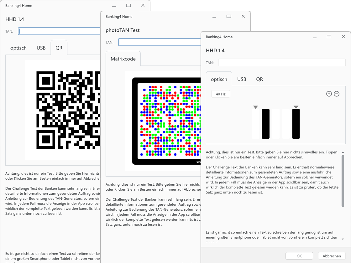 Banking4 Home PIN/TAN-Verfahren