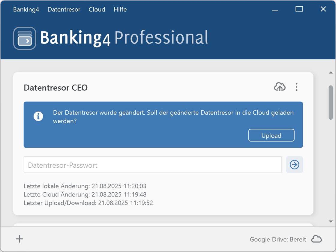 Banking4 Professional Datentresor